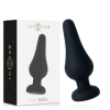 INTENSO - PIPO L PLUG ANAL DE SILICONE PRETO 13 CM BRINQUEDOS ANAIS INTENSO