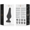 INTENSO - PIPO L PLUG ANAL DE SILICONE PRETO 13 CM BRINQUEDOS ANAIS INTENSO