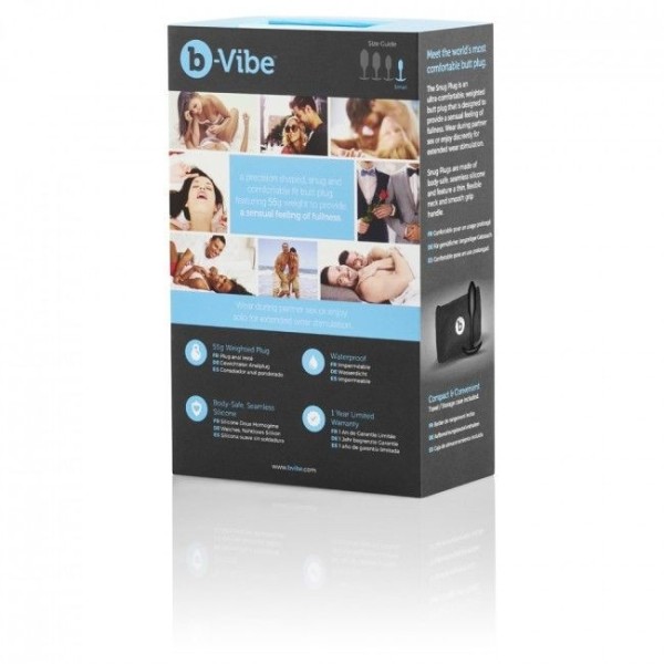 B-VIBE - SNUG PLUG 1 NOIR B-VIBE - Vibromasseurs anaux