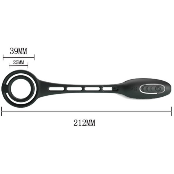 PRETTY LOVE - ANNEAUX PÉNIS AVEC PLUG VIBRATEUR PRETTY LOVE