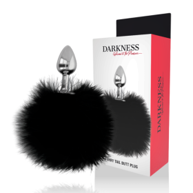 DARKNESS - BOUCHON EXTRA ANAL AVEC QUEUE NOIR 7 CM DARKNESS ANAL