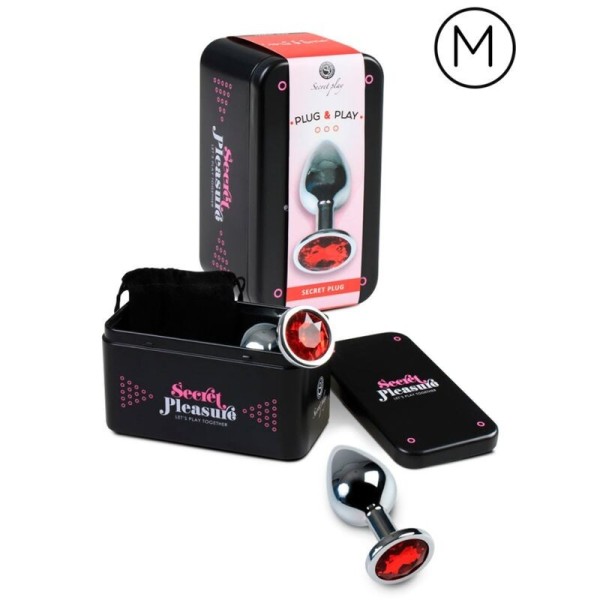 SECRETPLAY - PLUG ANAL ROJO M SECRETPLAY TOYS - Plugs anales