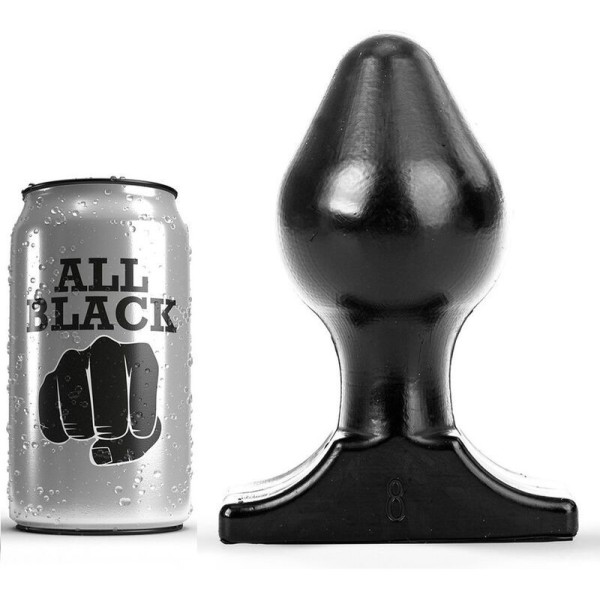 ALL BLACK - PLUG ANAL 16X8 CM ALL BLACK - Bouchons anaux