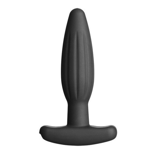 ELECTRASTIM - PLUG ANAL ROCKER DE SILICONA NEGRO PEQUEÑO ELECTRAS
