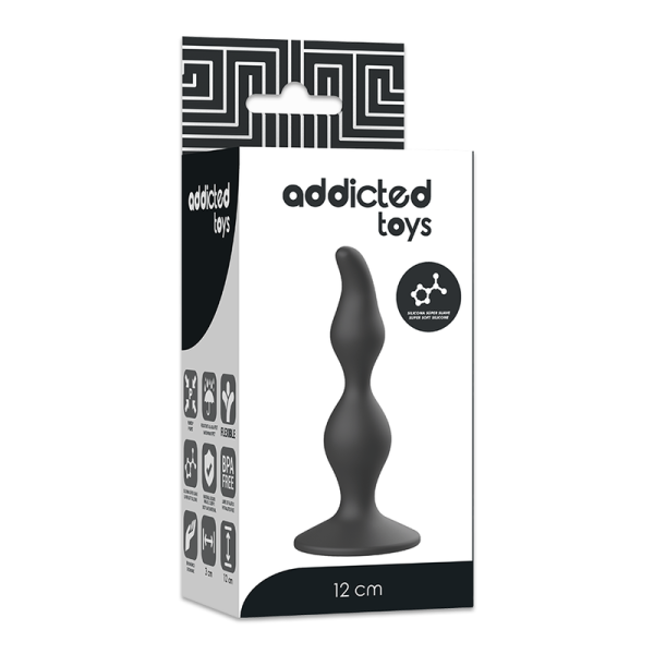 ADDICTED TOYS - PLUG ANAL 12 CM NEGRO ADDICTED TOYS