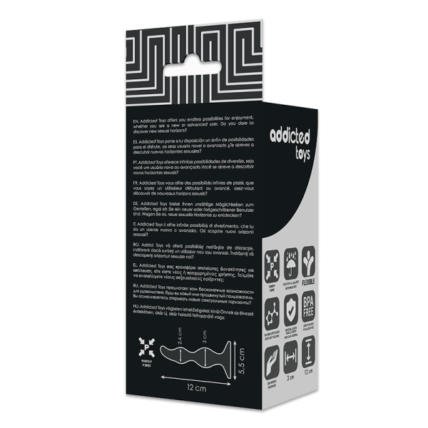 ADDICTED TOYS - PLUG ANAL 12 CM NEGRO ADDICTED TOYS