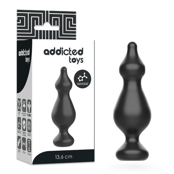 ADDICTED TOYS - PLUG SEXUEL ANAL 13.6 CM NOIR ADDICTED TOYS