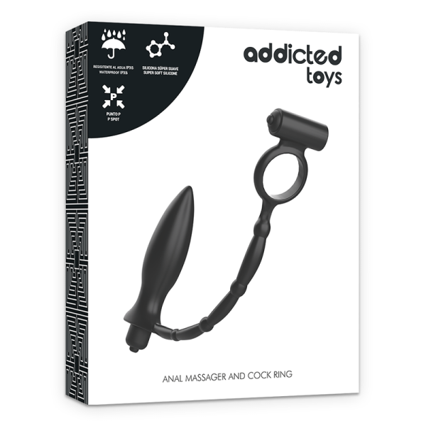 ADDICTED TOYS - PLUG ANAL AVEC ANNEAU VIBRANT ADDICTED TOYS