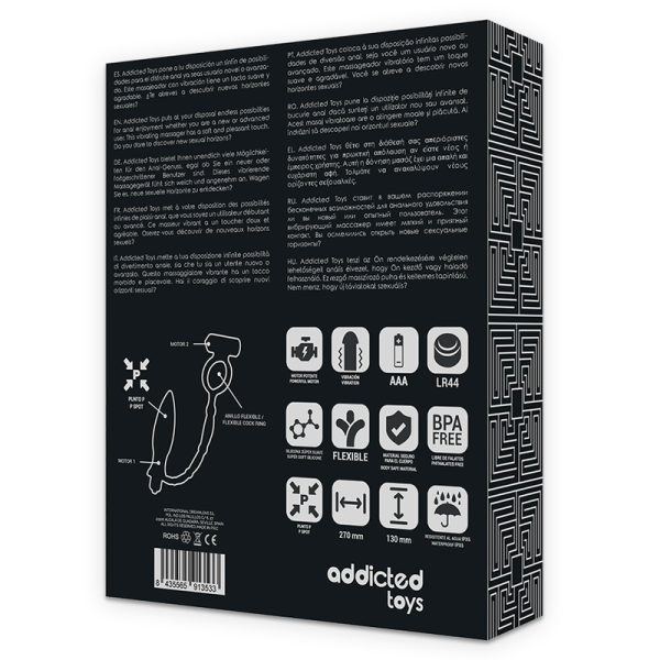 ADDICTED TOYS - PLUG ANAL CON ANILLO VIBRADOR ADDICTED TOYS