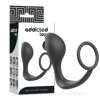 ADDICTED TOYS - PLUG ANAL AVEC ANNEAU EN SILICONE NOIR ADDICTED TOYS