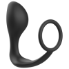 ADDICTED TOYS - PLUG ANAL CON ANILLO DE SILICONA NEGRO ADDICTED T