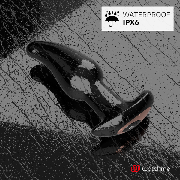 ANBIGUO - VIBRATEUR ANAL PLUG TÉLÉCOMMANDE WATCHME AVEC ROTATION DES PERLES AMADEUS ANBIGUO