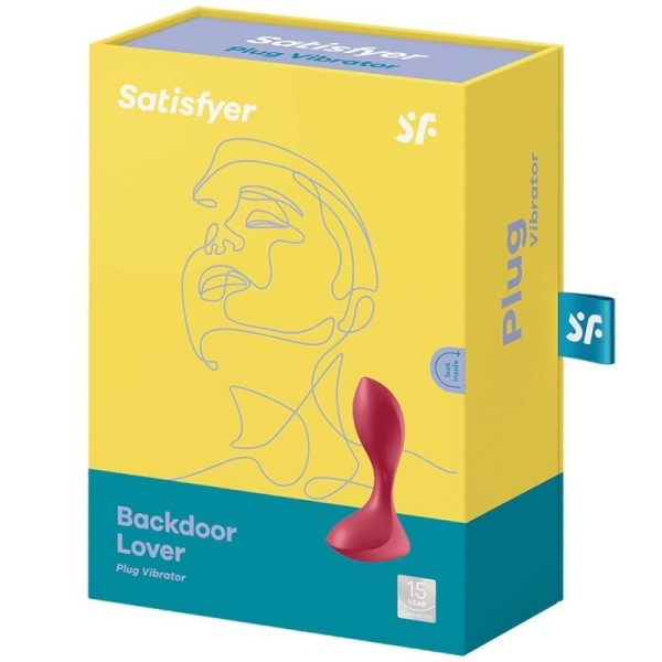 SATISFYER - BOUCHON VIBRANT BACKDOOR LOVER ROUGE SATISFYER PLUGS