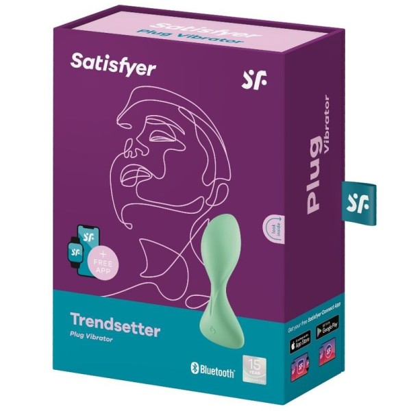 SATISFYER - APLICACIÓN ENCHUFE VIBRANTE TRENDSETTER VERDE SATISFY