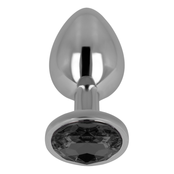 OHMAMA - PLUG ANAL COM CRISTAL PRETO 8 CM OHMAMA ANAL - Plugues anais