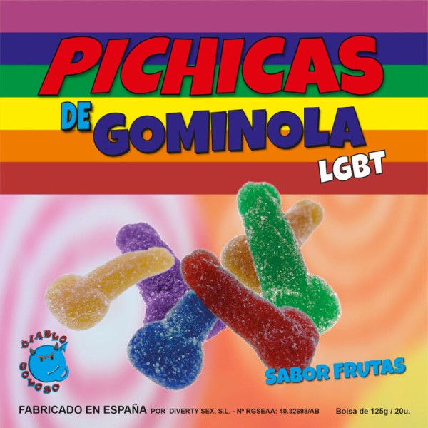Pride - Fruits DE Pénis Gummy Avec Sucre Lgbt
