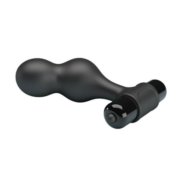 MR PLAY - PLUG ANAL VIBRADOR DE SILICONA NEGRO MR PLAY