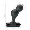 MR PLAY - PLUG ANAL VIBRADOR DE SILICONA NEGRO MR PLAY