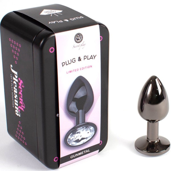 SECRETPLAY - PLUG ANAL EN GUNMETAL PETITE TAILLE 7 CM SECRETPLAY TOYS
