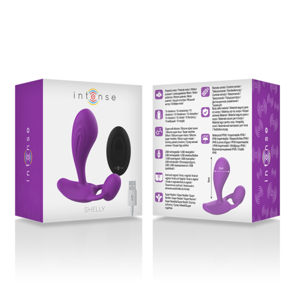 INTENSE - CONTROL REMOTO ANAL SHELLY PLUG MORADO INTENSE ANAL JUG