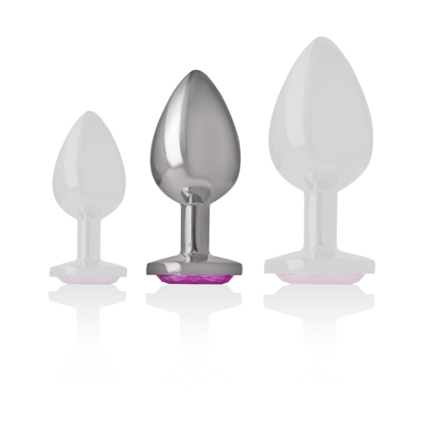 INTENSE - PLUG ANAL EN MÉTAL ALUMINIUM COEUR ROSE TAILLE M INTENSE ANAL TOYS