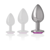 INTENSE - PLUG ANAL EN MÉTAL ALUMINIUM COEUR ROSE TAILLE L INTENSE ANAL TOYS