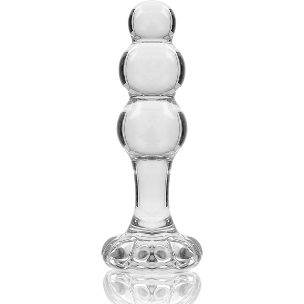 NEBULA SERIES BY IBIZA - MODÈLE 1 BOUCHON EN VERRE BOROSILICATE TRANSPARENT 10.5 CM -O- 3 CM NEBULA SERIES BY IBIZA