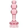 NEBULA SERIES BY IBIZA - MODÈLE 1 PLUG ANAL VERRE BOROSILICATE ROSE 10.5 CM -O- 3 CM NEBULA SERIES BY IBIZA