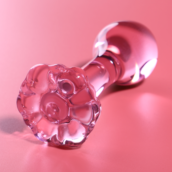 NEBULA SERIES BY IBIZA - PLUG ANAL MODÈLE 2 VERRE BOROSILICATE ROSE 11 CM -O- 3.5 CM NEBULA SERIES BY IBIZA