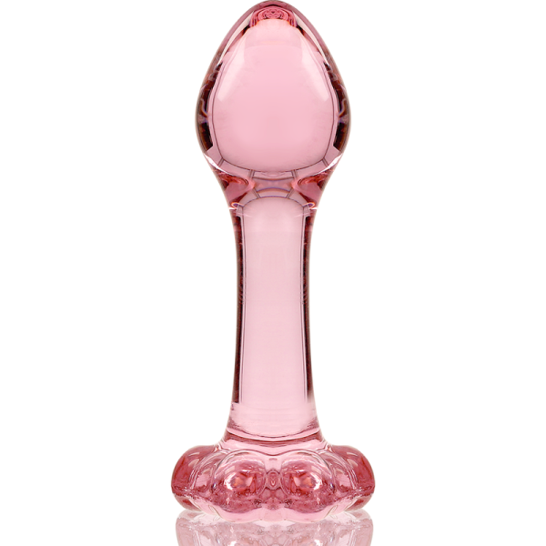 NEBULA SERIES BY IBIZA - PLUG ANAL MODÈLE 2 VERRE BOROSILICATE ROSE 11 CM -O- 3.5 CM NEBULA SERIES BY IBIZA