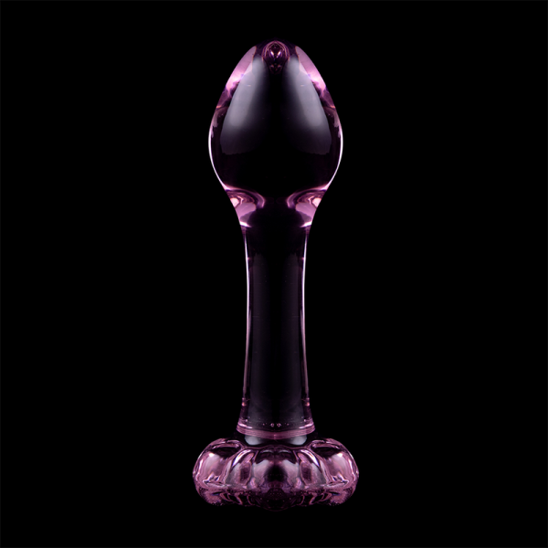 NEBULA SERIES BY IBIZA - PLUG ANAL MODÈLE 2 VERRE BOROSILICATE ROSE 11 CM -O- 3.5 CM NEBULA SERIES BY IBIZA