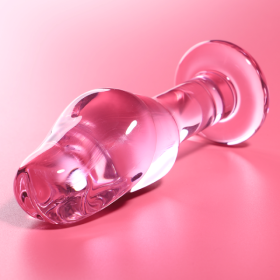 NEBULA SERIES BY IBIZA - PLUG ANAL MODÈLE 6 VERRE BOROSILICATE ROSE 12.5 CM -O- 4 CM NEBULA SERIES BY IBIZA