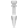 NEBULA SERIES BY IBIZA - PLUG ANAL MODÈLE 7 VERRE BOROSILICATE CLAIR 13.5 CM -O- 3 CM NEBULA SERIES BY IBIZA