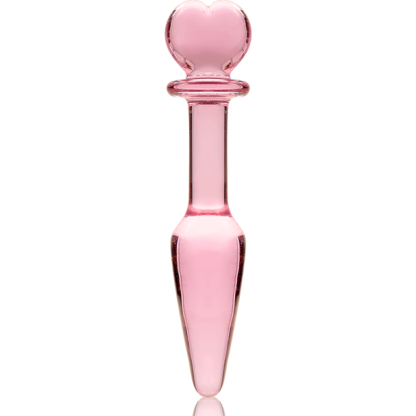 NEBULA SERIES BY IBIZA - PLUG ANAL MODÈLE 7 VERRE BOROSILICATE ROSE 13.5 CM -O- 3 CM NEBULA SERIES BY IBIZA