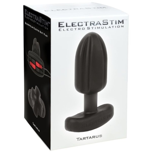 ELECTRASTIM - PLUG ANAL TARTARE QUADRIPOLAR SILICONE NOIR ELECTRASTIM