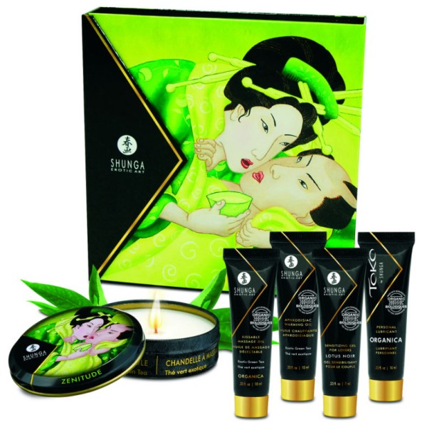 Shunga - KIT THÉ Vert BIO Secret Geisha – Kits de massage