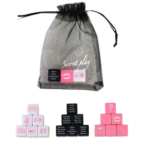 SECRETPLAY - JUEGO DE 3 DADOS (ES/PT/EN/FR) SECRETPLAY 100% JUEGO