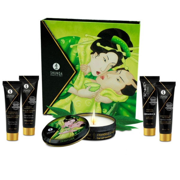 Shunga - KIT THÉ Vert BIO Secret Geisha – Kits de massage