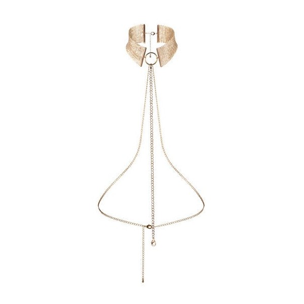 BIJOUX - DÉSIR MÉTALLIQUE COLLIER MÉTALLISÉ DORÉ BIJOUX DESIRE METALLIQUE