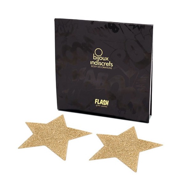 BIJOUX - FUNDA COLCHÓN INDISCRETS FLASH ESTRELLA ORO COLECCIÓN BI