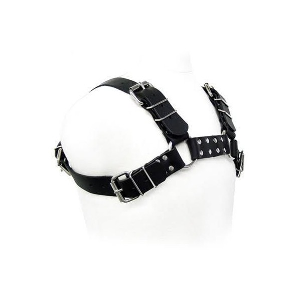 LEATHER BODY - HARNAIS BULL DOG NOIR LEATHER BODY