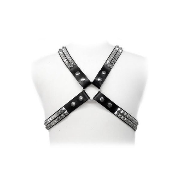 LEATHER BODY - HARNAIS CLOUS PYRAMIDAUX LEATHER BODY