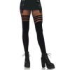 LEG AVENUE - PANTYHOUSE RAYURES FISNHET LEG AVENUE HOSIERY