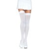 LEG AVENUE - CUISSES HAUTES EN NYLON BLANC LEG AVENUE HOSIERY