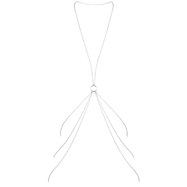 BIJOUX - MAGNIFIQUE CHAÎNES MÉTALLIQUES POUR LE CORPS 8 ARGENT BIJOUX MAGNIFIQUE