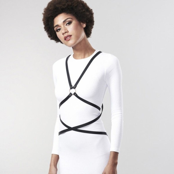 JEWELS INDISCRETS MAZE - ARNÊS MULTI-WAY PRETO JEWELS MAZE