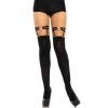 LEG AVENUE - LIGAS DOBLE CORREA TALLA ÚNICA CALCETINES LEG AVENUE