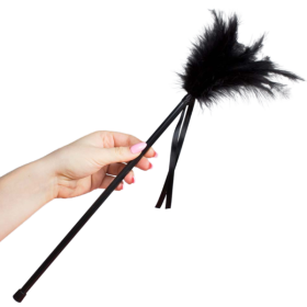 SECRETPLAY - PLUMAS NEGRAS 40 CM SECRETPLAY 100% FETISH