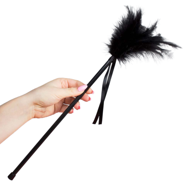 SECRETPLAY - PLUMES NOIRES 40 CM SECRETPLAY 100% FETISH