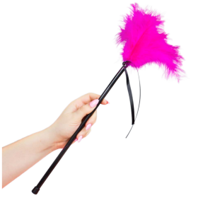 SECRETPLAY - PLUMAS ROSAS 40 CM SECRETPLAY 100% FETISH - Boas y p